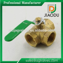 DN50 Three Way Brass Valve Ball